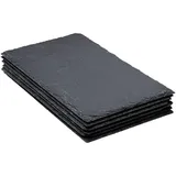 SECRET DE GOURMET - Set aus 6 tellern 18x30cm aus schiefer