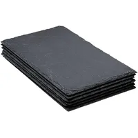 SG Secret de Gourmet Teller-Set 18x30 cm schwarz 6er Set