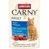 Animonda Carny Adult Pouch Rindfleisch, Perlhuhn 85g