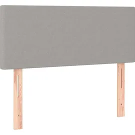 vidaXL Boxspringbett 90 x 200 cm Hellgrau