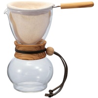 Hario DPW-3-OV Teekanne, Glas, 480 milliliters, Olive Wood