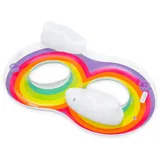BESTWAY Schwimmreifen "Regenbogen" 186 x 116 cm - Farbenfroher Badespaß