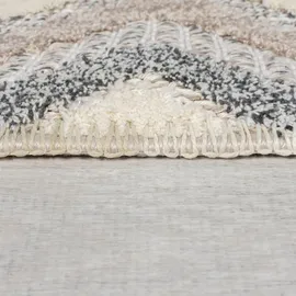 KADIMA DESIGN Teppich Rauten Grau-Beige 78 x 150 cm - RIDGE Kadima Design