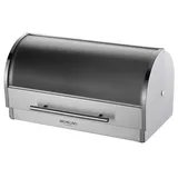 Michelino Brotkasten Edelstahl Silber/Transparent