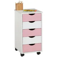 Idimex Lagos Rollcontainer 2118 x 0,0 x 0,0 rosa/weiß