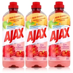AJAX Ajax Allzweckreiniger Hibiskusblütenduft 1L – 100% Reinigungskraft (3e Allzweckreiniger