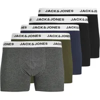 JACK & JONES Basic Boxershorts 5 Einheiten Forest Night / Navy Blazer / Dark Grey Melange / Black S