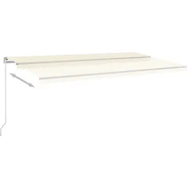 vidaXL Automatische Markise mit LED & Windsensor 6x3 m Creme
