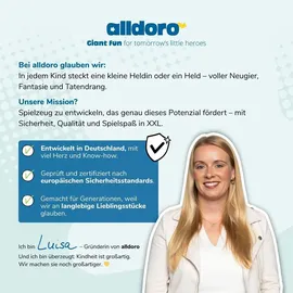 alldoro gmbh alldoro 60230 XXL-Verkehrsset mit Ampel, 10 Verkehrsschildern (75 cm) - 4 Pylonen,