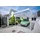 Gutta Premium Carport 3,09 x 5,62 m weiß inkl. Seitenwand, Regenrinne, Rückwand