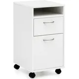 FineBuy SuVa Rollcontainer 63 x 33 x 38 cm weiß