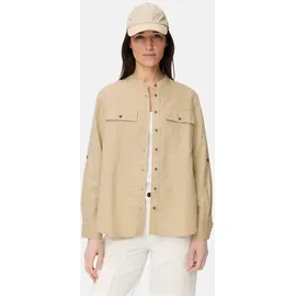 CAMEL ACTIVE Bluse mit Stehkragen und Knopfleiste Sand M