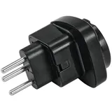 Omnitronic OMNITRONIC Adapter EU/CH Stecker 10A sw Stromadapter schwarz