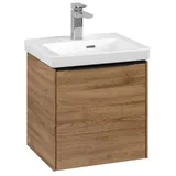 Villeroy & Boch Subway 3.0 Waschtischunterschrank C58201RH 42,3x42,9x37,75cm, Schanier rechts/Griff Volcano black,