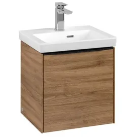 Villeroy & Boch Subway 3.0 Waschtischunterschrank C58201RH 42,3x42,9x37,75cm, Schanier rechts/Griff Volcano black,