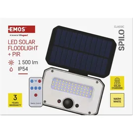 EMOS SPILO mit Bewegungsmelder 1500 lm, schwarz,
