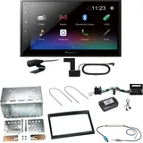 Pioneer DMH-A340DAB DAB+ Bluetooth Einbauset für Citroen C2 C3 Berlingo Jumpy