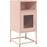 vidaXL Nachtschrank Rosa 36 x 39 x 78 cm Kaltgewalzter Stahl