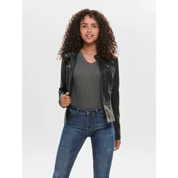 Lederimitatjacke »ONLBANDIT FAUX LEATHER BIKER«, Gr. 40 (L), black, , 42523355-40