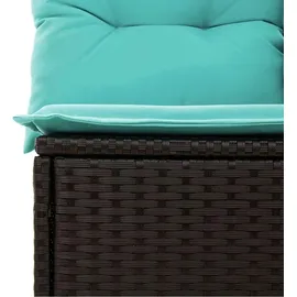 vidaXL Garten-Lounge-Set 10-tlg. schwarz