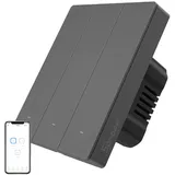 Sonoff Smarte Wifi-wandsteckdose M5-3c-80 3-kanal Für Rahmen - Graphite