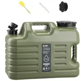 GFJEDTKY Wasserkanister Mit Hahn10-25L, Camping Wasserkanister BPA-Frei Trinkwasserkanister, Tragbarer Mehrzweckkanister Wassertank, Wassertank Camping Mit Griffen,Grün,18.5L