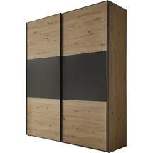 STAUD Schwebetürenschrank Includo 200 x 222 x 68 cm Braun