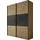 STAUD Schwebetürenschrank Includo 200 x 222 x 68 cm Braun