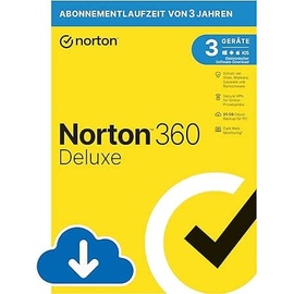 NortonLifeLock Norton 360 Deluxe 2024, inkl. 25 GB, 3 Geräte - 2 Jahre, Download,