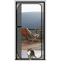 SHRRL katzengitter balkontür, passend für Türgröße 100 cm x 220 cm, verdickte, katzenfeste Netzgittertür für Wohnzimmer, Schlafzimmer, Küche, Terrasse