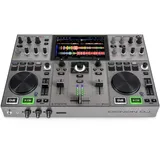 DENON DJ PRIME GO+ Tragbarer DJ-Controller und Mixer mit Stem-Trennung, 2 Decks, WLAN-Streaming, Bluetooth, Lichtsteuerung, 7" Display und Batterie