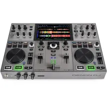 DENON DJ PRIME GO+ Tragbarer DJ-Controller und Mixer mit Stem-Trennung, 2 Decks, WLAN-Streaming, Bluetooth, Lichtsteuerung, 7" Display und Batterie