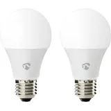 Nedis SmartLife LED-Glühbirne, E27, 9W., RGB, 2 Stk.; LED Glühbirne