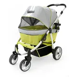 Innopet Haustier-Buggy, ips-06/grün, Hunde-Tragetasche, Trolley, Trailer, Buggy Retro. Zusammenklappbar Pet Buggy, Kinderwagen, Kinderwagen für Hunde und Katzen