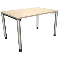 fm Büromöbel Schreibtisch »Fastline« 120 cm 4-Fuß braun, 120x82x80 cm