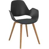 Esszimmerstuhl FALK Eiche Furnier anthrazit