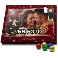 printplanet - Adventskalender mit eigenem Foto Bedrucken Lassen - Weihnachtskalender mit Schokolade - Rahmen 3-2025