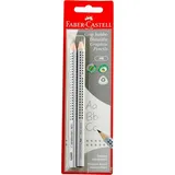 Faber-Castell Bleistift Jumbo Grip HB 2 St. Silber