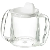 HOMECRAFT Caring Mug, Two Handle Easy Grip Mug, Spill Resistant Portable Travel Mug with Spout Opening for Children, Elderly and Disabled Users , Small Spout (Retail)