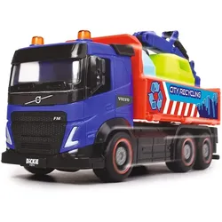 Dickie: Stadt-Truck Müllfahrzeug für selektive Abfalltrennung - 23 cm