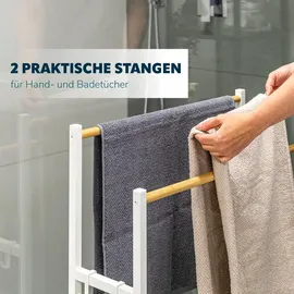 ELUNO Handtuchhalter freistehend Weiß