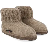 Haflinger Hüttenschuh Hausschuh Karl Uni 631047 Walkstoff Gr.30-50 beige-EUR 47