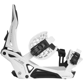 NIDECKER Supermatic Snowboard-Bindungen, Weiss/opulenter Garten, M