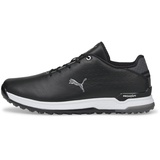 Puma PROADAPT ALPHACAT Leather Golfschuh, Black Silver, 40 EU