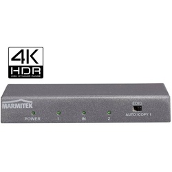 Marmitek HDMI Splitter1 ein / 2 aus3D4K60 (4:4:4)HDCP HDMI-Adapter, 3D-Wiedergabe möglich, Metallgehäuse, Ultra HD-fähig