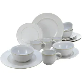 CreaTable Antique Kombiservice 16-tlg. offwhite für 4 Personen