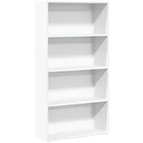 vidaXL Bücherregal Weiß 80x30x152 cm Holzwerkstoff