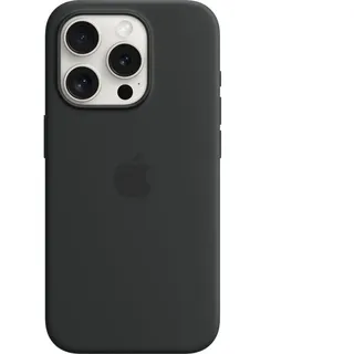Apple iPhone 15 Pro Silikon Case mit MagSafe schwarz