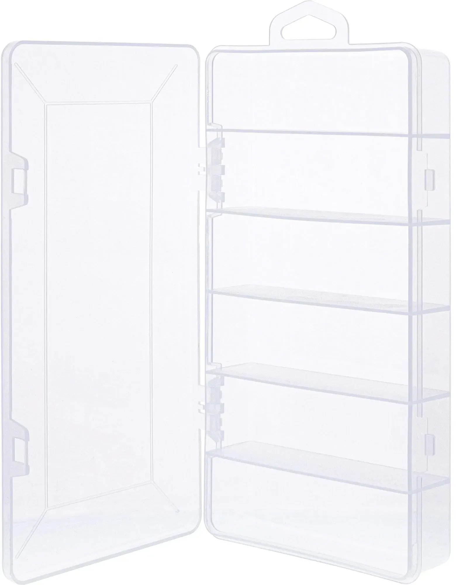 InLine Kleinteilebox - 6 Fächer - Abmessungen: 206x107x33mm - transparent