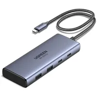 UGREEN 7-in-1 USB-C Hub CM498, Andocken, Dock, 100 W, Grau
